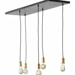 Suspension Brilliant Darcia Noir, 5 lumières
