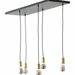Suspension Brilliant Darcia Noir, 5 lumières
