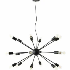 Suspension Brilliant Dree Noir, 18 lumières