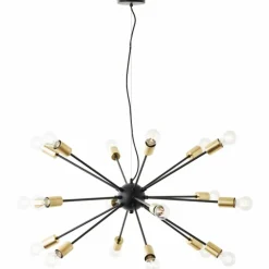 Suspension Brilliant Dree Noir, 18 lumières