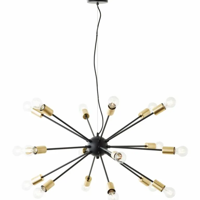 Suspension Brilliant Dree Noir, 18 lumières