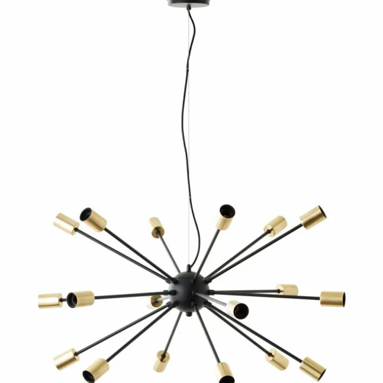 Suspension Brilliant Dree Noir, 18 lumières