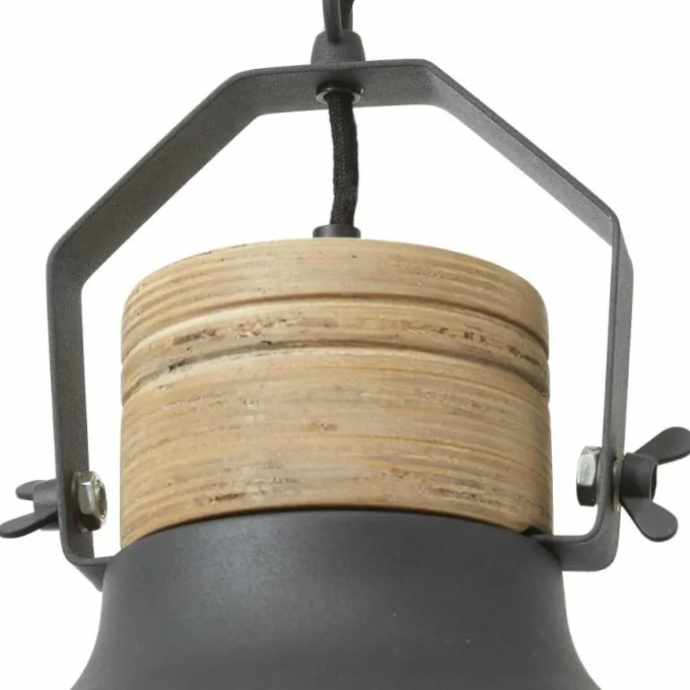 Suspension Brilliant Emma Bois clair, Noir, 1 lumière