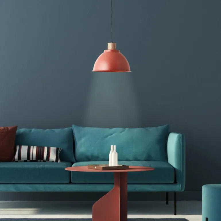 Suspension Brilliant Erena Rouge, 1 lumière