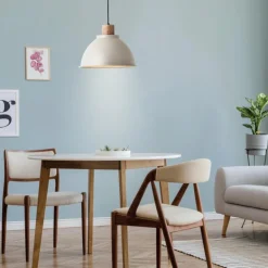 Suspension Brilliant Erena Gris, 1 lumière