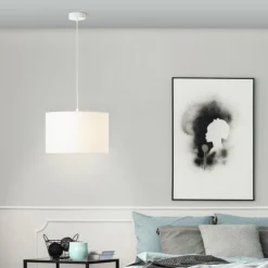 Suspension Brilliant Esher Argenté, 1 lumière