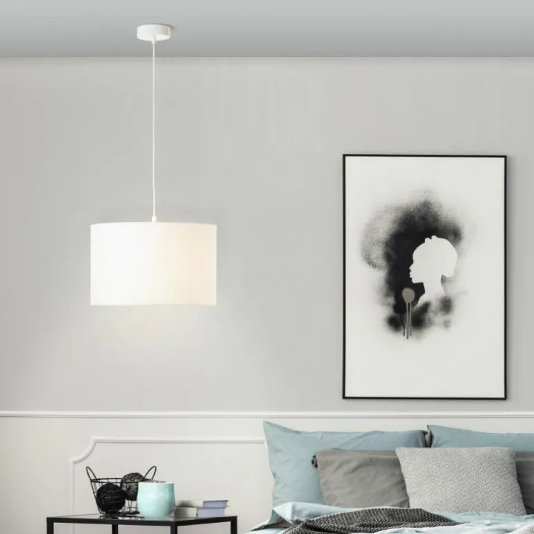 Suspension Brilliant Esher Argenté, 1 lumière