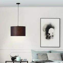 Suspension Brilliant Esher Argenté, 1 lumière