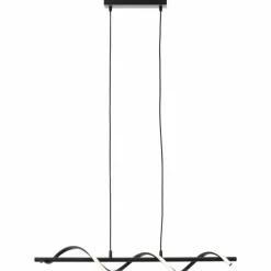 Suspension Brilliant Eunice LED Noir, 1 lumière