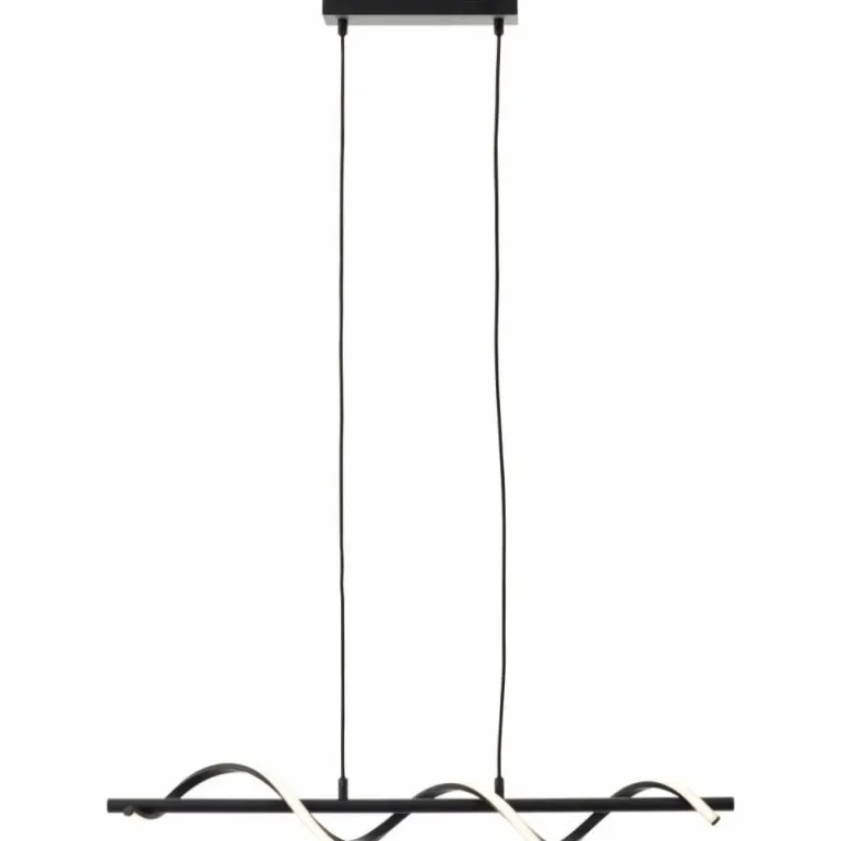 Suspension Brilliant Eunice LED Noir, 1 lumière