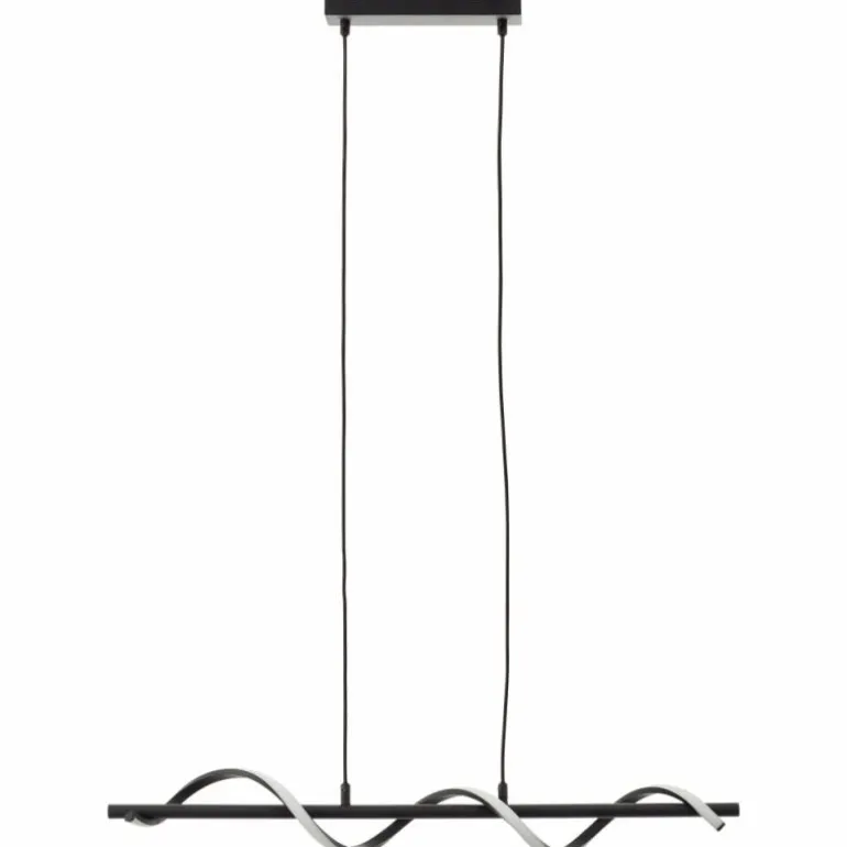 Suspension Brilliant Eunice LED Noir, 1 lumière