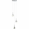 Suspension Brilliant FRIZZANTE LED Chrome, 3 lumières