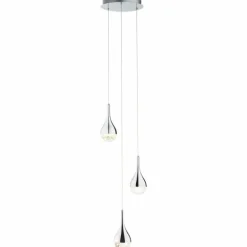 Suspension Brilliant FRIZZANTE LED Chrome, 3 lumières