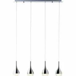 Suspension Brilliant FRIZZANTE LED Chrome, 4 lumières