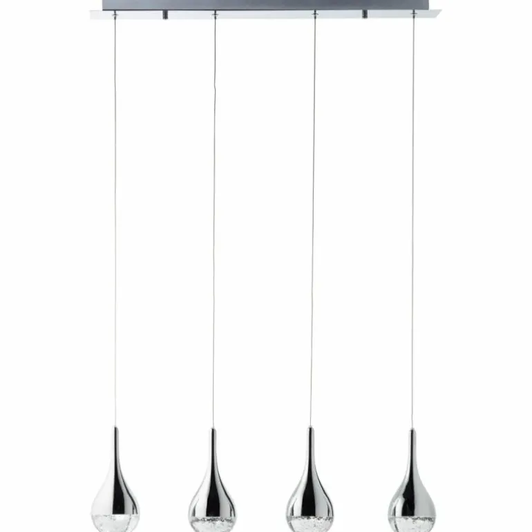 Suspension Brilliant FRIZZANTE LED Chrome, 4 lumières