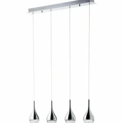 Suspension Brilliant FRIZZANTE LED Chrome, 4 lumières