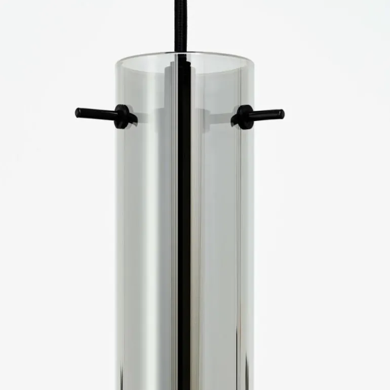 Suspension Brilliant Glasini Noir, 1 lumière