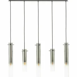 Suspension Brilliant Glasini Noir, 5 lumières