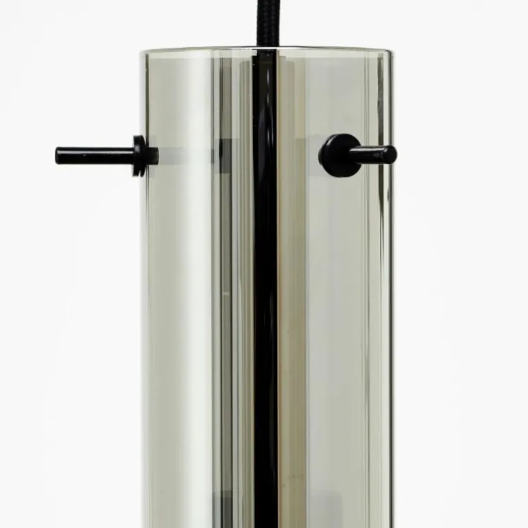 Suspension Brilliant Glasini Noir, 5 lumières