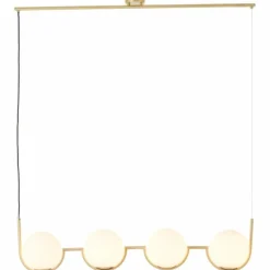 Suspension Brilliant Glint Or, 4 lumières