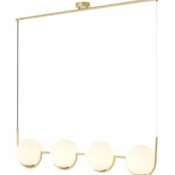 Suspension Brilliant Glint Or, 4 lumières