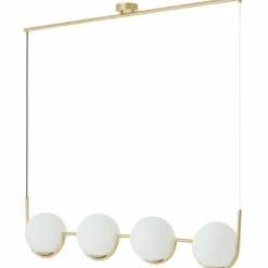 Suspension Brilliant Glint Or, 4 lumières