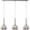 Suspension Brilliant Hadan Chrome, 3 lumières