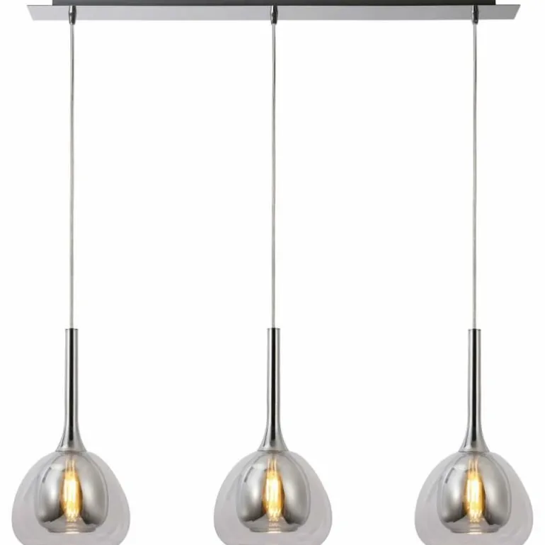 Suspension Brilliant Hadan Chrome, 3 lumières