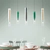 Suspension Brilliant Inez LED Argenté, 5 lumières