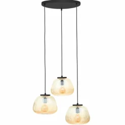 Suspension Brilliant Kaizen Noir, 3 lumières
