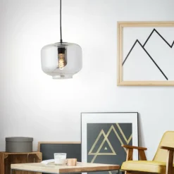 Suspension Brilliant Kleon Noir, 1 lumière