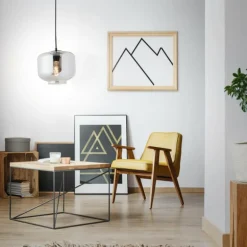 Suspension Brilliant Kleon Noir, 1 lumière