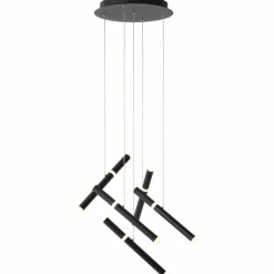 Suspension Brilliant Lagano LED Noir, 1 lumière