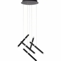 Suspension Brilliant Lagano LED Noir, 1 lumière