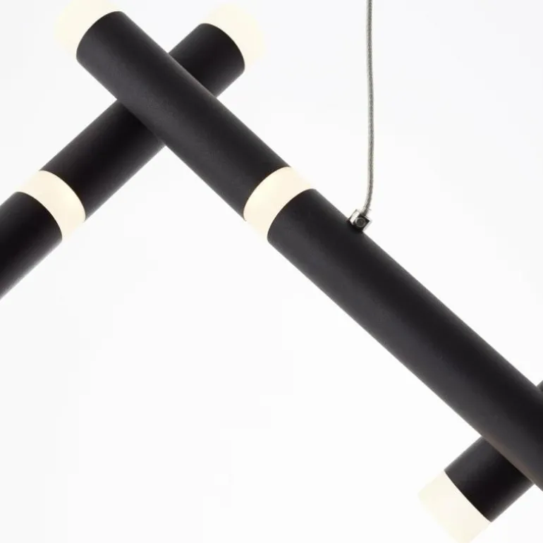 Suspension Brilliant Lagano LED Noir, 1 lumière