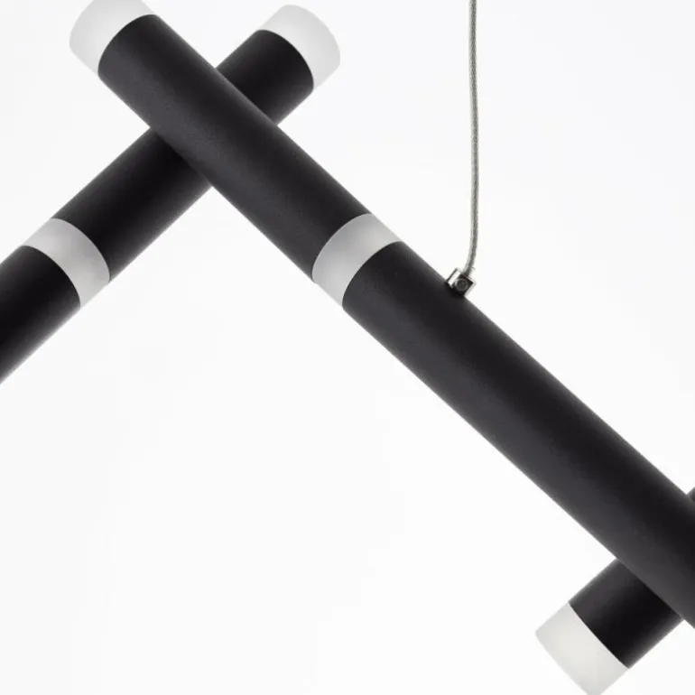 Suspension Brilliant Lagano LED Noir, 1 lumière