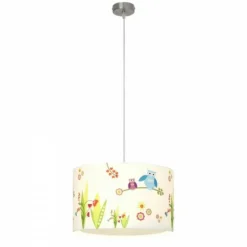 Suspension Brilliant Leuchten Birds Multicolore, Blanc, 1 lumière