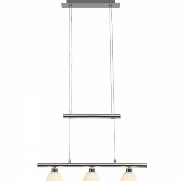Suspension Brilliant Leuchten Tonja LED Chrome, 3 lumières