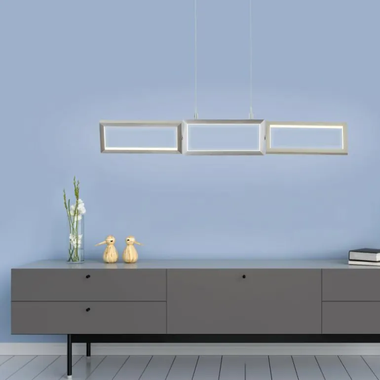 Suspension Brilliant Living Tunar LED Aluminium, 1 lumière