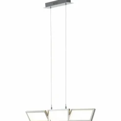 Suspension Brilliant Living Tunar LED Aluminium, 1 lumière