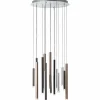 Suspension Brilliant Living Cembalo LED Brun, 16 lumières