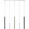 Suspension Brilliant Living Cembalo LED Aluminium, 5 lumières