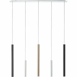 Suspension Brilliant Living Cembalo LED Aluminium, 5 lumières