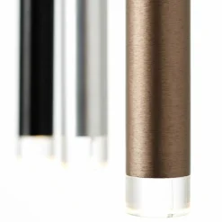 Suspension Brilliant Living Cembalo LED Aluminium, 5 lumières