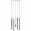 Suspension Brilliant Living Cembalo LED Brun, 8 lumières