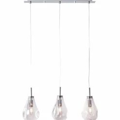 Suspension Brilliant Living Drops Chrome, 3 lumières
