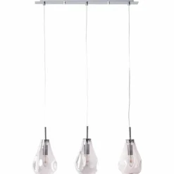 Suspension Brilliant Living Drops Chrome, 3 lumières