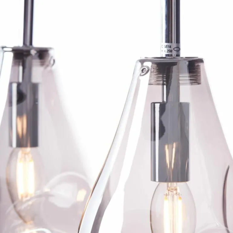 Suspension Brilliant Living Drops Chrome, 3 lumières