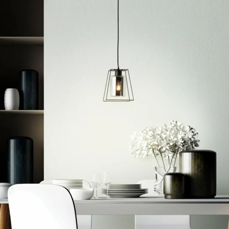 Suspension Brilliant Luxor Noir, 1 lumière