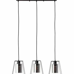 Suspension Brilliant Luxor Noir, 3 lumières